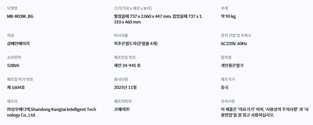 BEREX 코어셋 (MB-R03M) 상세 이미지 2