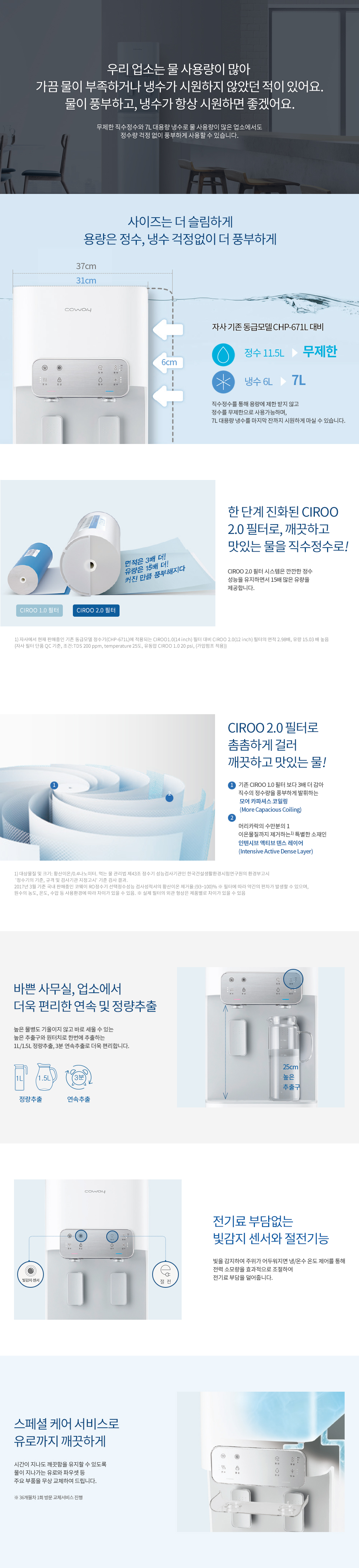 워터 스탠드 10 RO 직수 (CHP-5700R) 상세 이미지 1